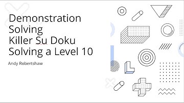 Puzzles 02 - Killer su doku level 10 Demonstration