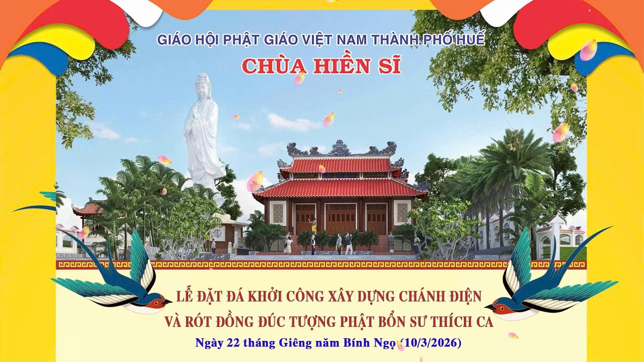 [🔴] Trực tiếp: LỄ ĐẶT ĐÁ KHỞI CÔNG XÂY DỰNG CHÁNH ĐIỆN VÀ RÓT ĐỒNG ĐỨC TƯỢNG PHẬT BỔN SƯ THÍCH CA