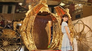 森星、金色の“魔法の馬車”から登場！映画「シンデレラ」公開記念エキシビション1　#Hikari Mori
