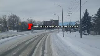 Finn gruva- Back to you lyrics