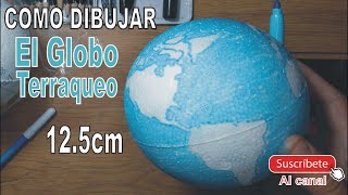 How to draw the globe in a ball ✏Paint and Make a Model of the Planet Earth