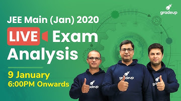 🔴JEE Main 2020 Paper Analysis (9th Jan) by Top Faculty: JEE Main Question Paper 2020