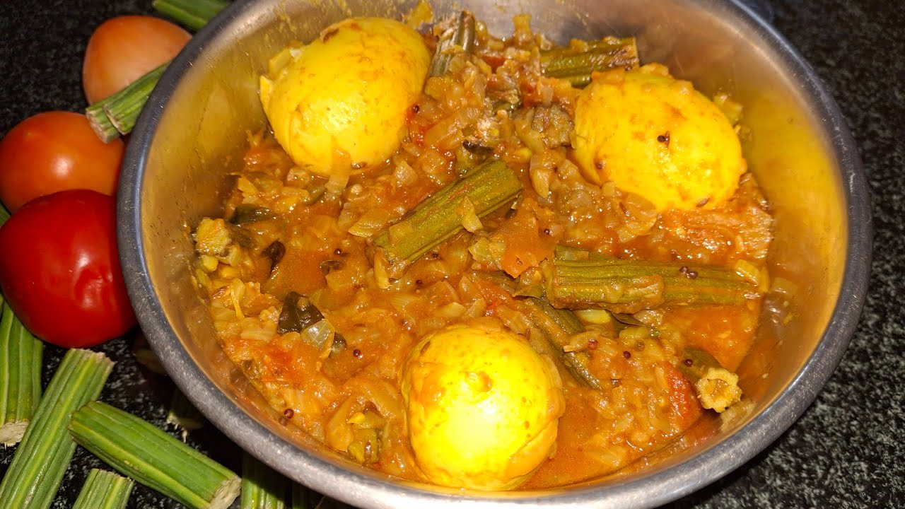 Mulakkada egg tamoto curry in telugu👌😋