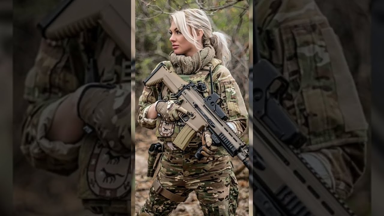 BEAUTIFUL UKRAINIAN GIRLS AT WAR. 