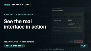 IRIS Ops Studio 1.3.1 | Real UI Walkthrough for Contest Judges