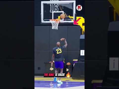 THE KING IS BACK! 🔥🏀👀#LeBronJames #Lakers #NBA #TheKing #Basketball