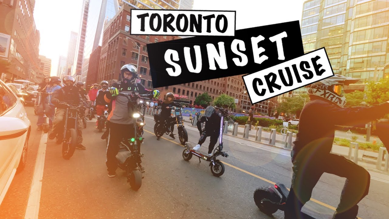 Toronto E-Rider's Sunset Cruise | PEV Group Ride | Vsett 10+ Electric Scooter | DJI Osmo Action 5