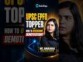 UPSC EPFO EO AO Topper Reveals Micro Steps Strategy to Beat Prelims Demotivation with Test Series