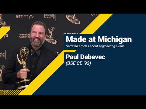 Paul Debevec: Alum wins Emmy | Made at Michigan