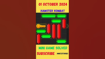 01 October 2024 Hamster Kombat Daily Mini-Game Puzzle Solved #hamstercombat #minigame  #mfzstories