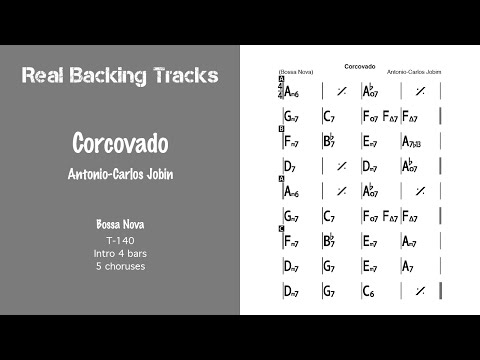 Corcovado - Real Jazz Backing Track - Jazz Play Along - Quiet Night Of Quiet Stars