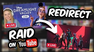 How to Raid on YouTube Live | LIVE REDIRECT