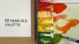 Painting with a 10 year old palette