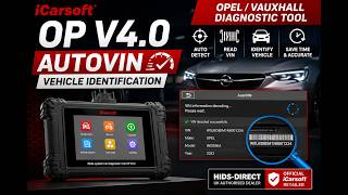 iCarsoft OP V4 AutoVIN Vehicle Identification | Opel Vauxhall Diagnostic Tool