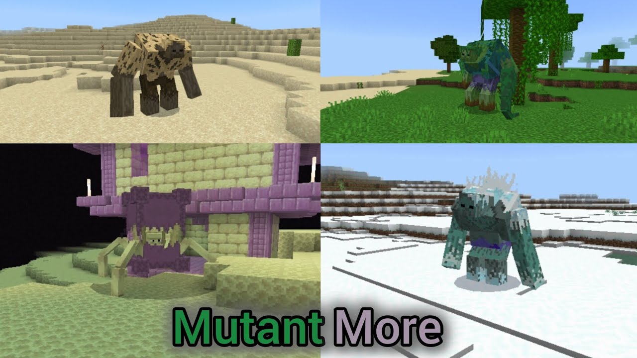Mutant More 1.21.0 Add-on Bosses Fight (Minecraft Fight)