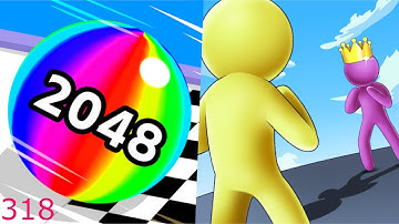 Ball Run 2048 Vs Giant Rush Android iOS Gameplay - 318