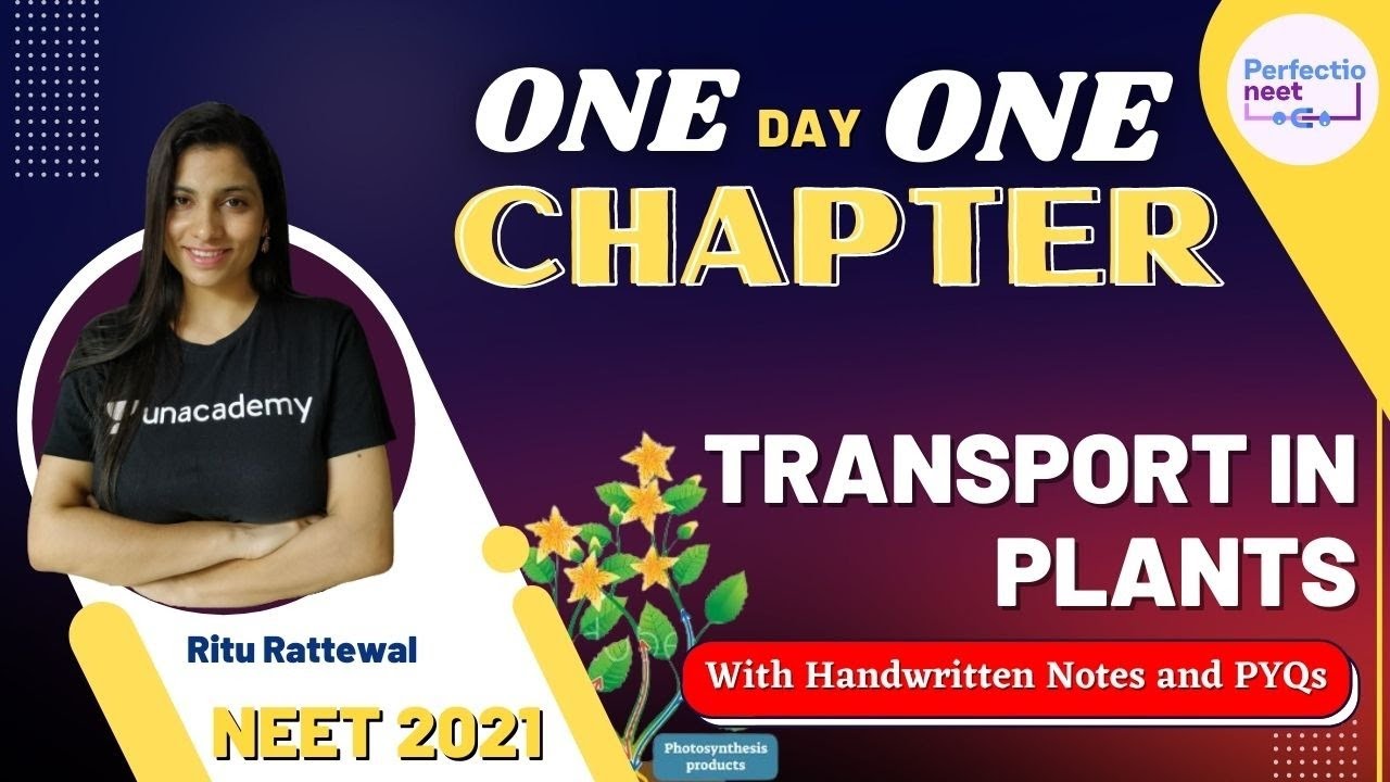 Transport In Plants With Handwritten Notes And Pyqs One Day One Chapter Neet 2021 Youtube