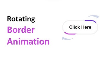 Rotating Border Animation On Button | CSS Button Hover Effects.