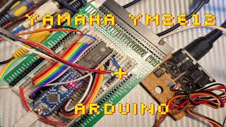 YM2612+Arduino Midi kontrol FM synthesis - on profi PCB
