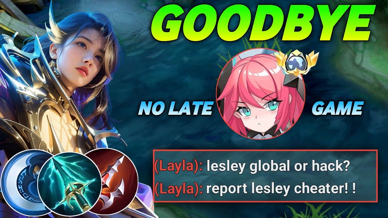 Lessy Battle GOODBYE LAYLA NO LATE GAME🔥!! LESLEY ONE SHOT BUILD AND EMBLEM IS ...