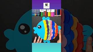 How to make fish crafts for preschoolers | Paper craft #fishcraft #diy #papercraft @skillzone9