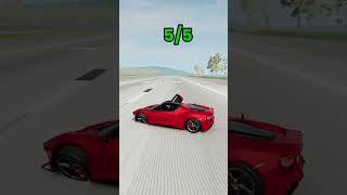 Which car can drive over the holes 🤔 #beamngdrive #viral