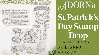 NEW St Patricks Day Clear Stamps- Featuring art by Dianna Marcum