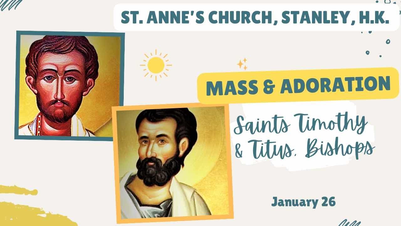Monday, January 26, 2026, Memorial of Saint Timothy and Saint Titus ...