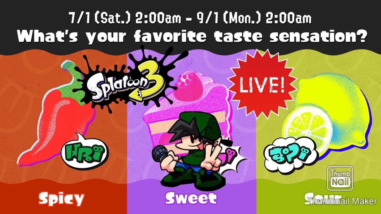 Splatoon 3 Splatfest Team Spicy vs Sweet vs Sour Live Stream! - YouTube