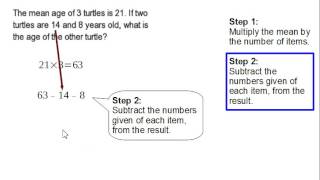 Reverse Mean Word Problem