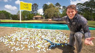 Diving Golf Course Pond For THOUSANDS of LOST GOLF BALLS!! (Water Hazard)