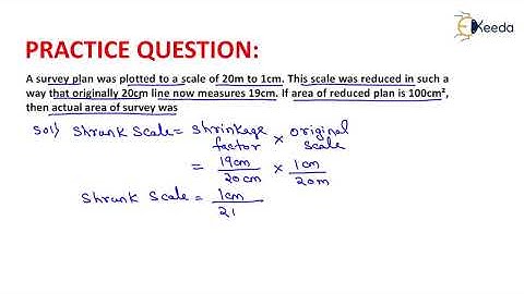 3rd Numerical of Scale | Fundamental Concepts of Surveying | Geomatics Engineering - GATE