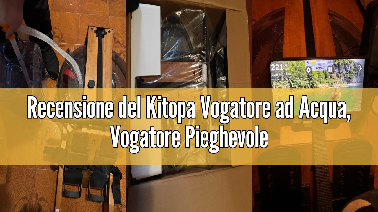 Recensione del Kitopa Vogatore ad Acqua, Vogatore Pieghevole per Casa in Legno di Quercia con Monito