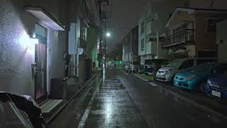 Suburban Tokyo Rainy Night Walk • 4K HDR