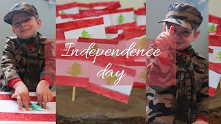نشاطات يوم الاستقلال للأطفال | زينا كيك ب77 علم لبناني