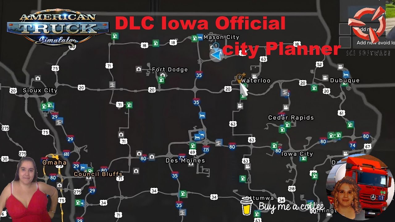 Scs Planner American Truck Simulator SCS Software News DLC Iowa Official city ...