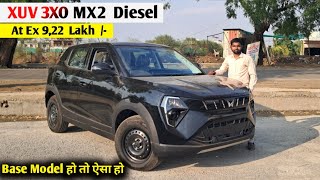 MAHINDRA XUV 3XO MX2 Diesel Manual Base Model 2026 | Detail Review Video
