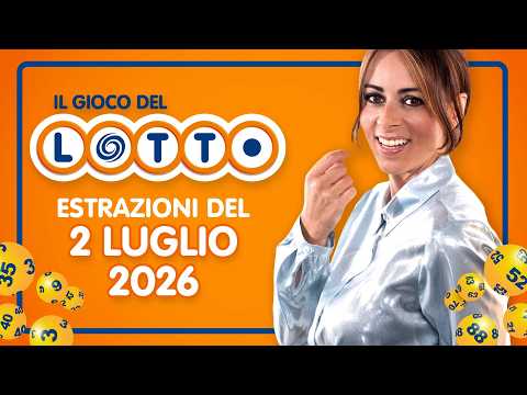 Video Estrazione in diretta del Gioco del Lotto e del Simbolotto di Giovedì 2 luglio 2026