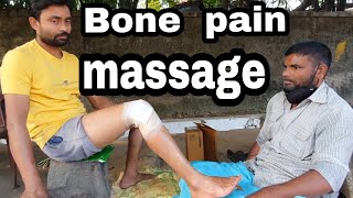 Joint pain relief?leg  massage with smoke oil by pain killer baba street massager(jamshed baba)asmr