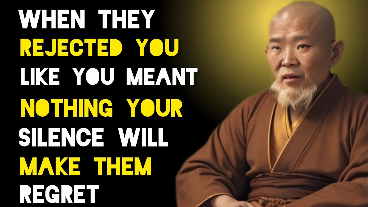 Когда они отвергают вас, словно вы ничего не значите, ваше молчание заставит их пожалеть об этом ...