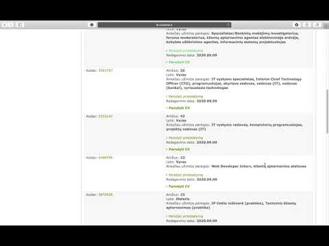 Video: Asmeninių Išteklių Paieška