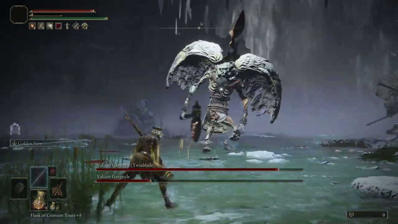 Elden Ring: Valiant Gargoyles Boss Fight (with commentary)