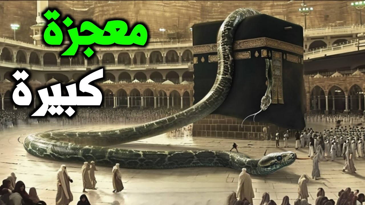 ثعبان ضخم ارسله الله الي الكعبة ليحمي كنزها ثم اختفى❗فما قصة هذا الثعبان❓