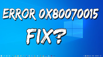 How To Fix Getting Update error 0x80070015 in Windows 10