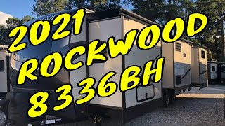 New 2021 Forest River Rockwood Signature 8336BH Travel Trailer Bunk House Updated Floorplan Dodd RV