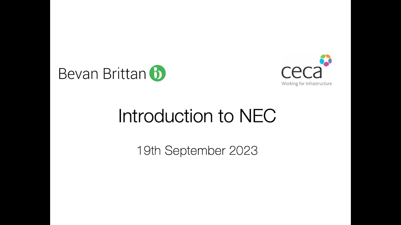 Introduction to NEC - CECA & Bevan Brittan webinar - YouTube