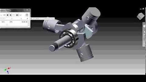 Working of a 3 Cylinder Radial Engine