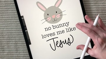 iPad Drawing Tutorial: Draw a Bunny with Me using the Procreate App