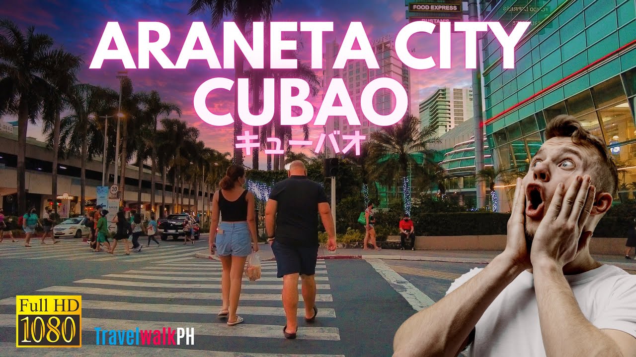 [HD] ARANETA CITY CUBAO NIGHT WALK | Quezon City Metro Manila ...