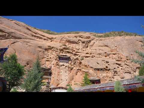 中國甘肅 馬蹄寺石窟群 千佛洞 | Landscape veiw of Mati Temple in Zhangye Gansu China.